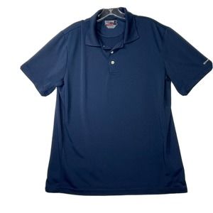 Chaps 78‎ Golf Stay - Dry Mens Size Medium Solid Blue Golfing Polo Shirt